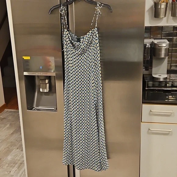 💕REFORMATION💕 Juliette Dress ~ Mosaic Multi-Color Geometric Print 4 NWOT